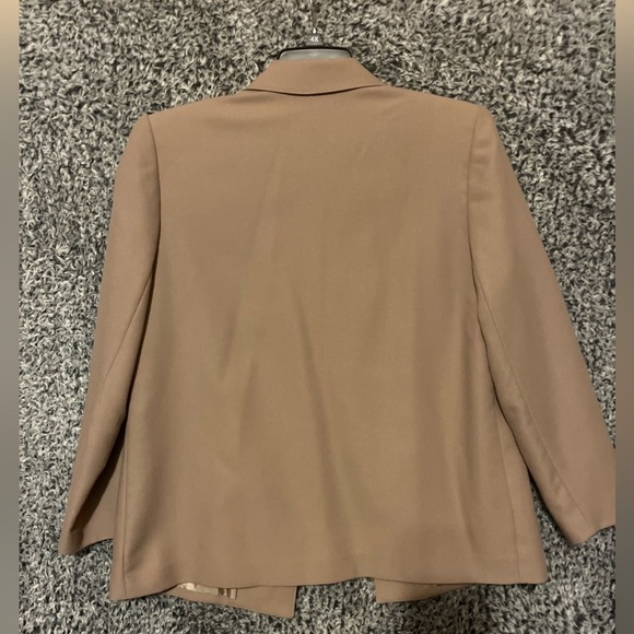 Vintage Koret  Blazer Jacket Womens Size 16 Brown One Button Long Sleeves - Picture 2 of 8